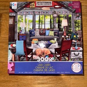 300 piece Lake Cabin puzzle